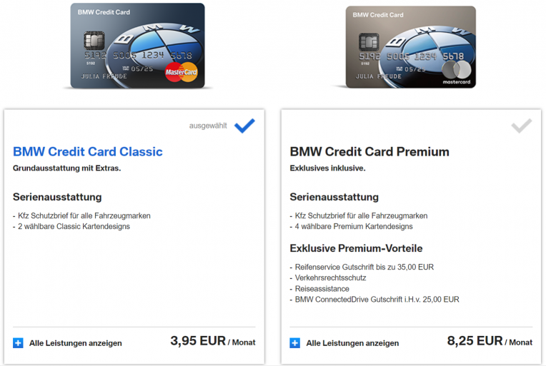 BMW Credit Cards