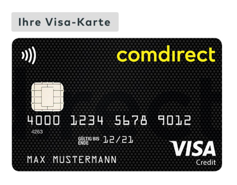 Die Comdirect Visa-Karte
