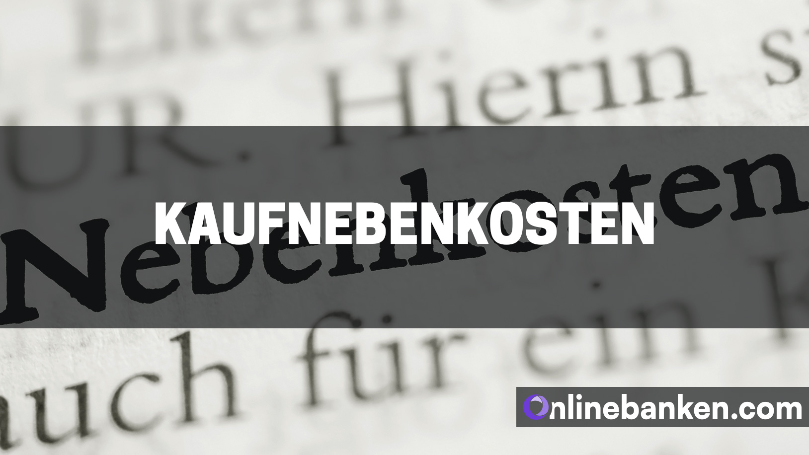 Kaufnebenkosten (Beitragsbild)